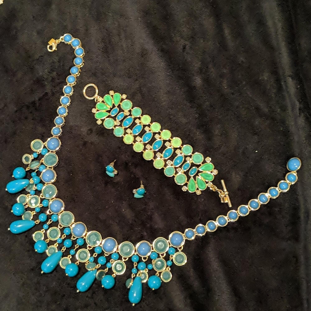 J.Crew Matching Set Necklace Earrings and Bracelet